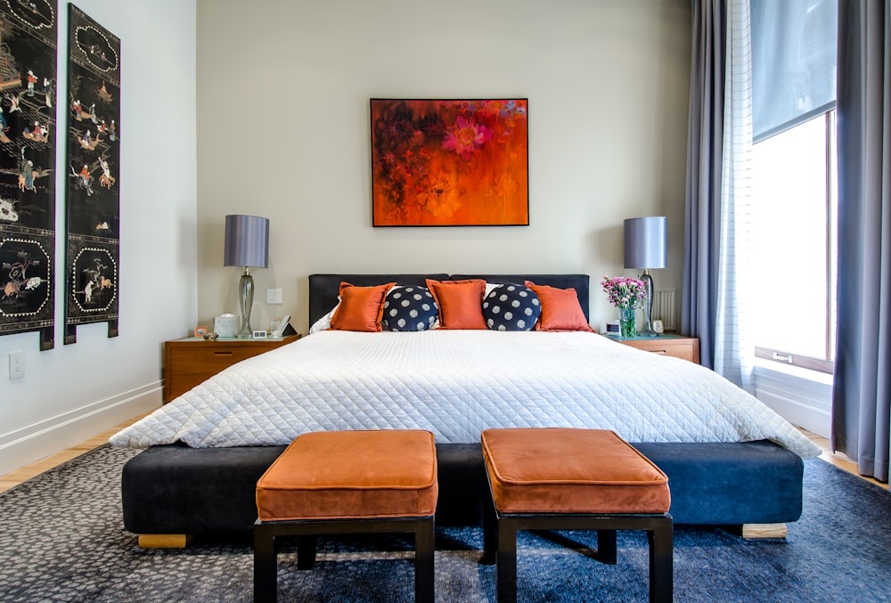 A serene bedroom lit for deep sleep